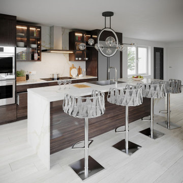 Kitchen Interior Rendering