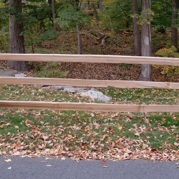 Red Cedar Split Rail Fence