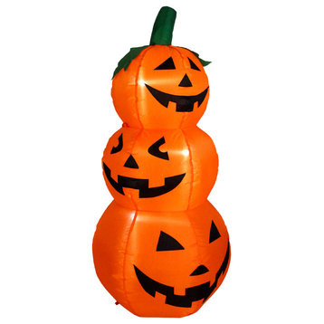 3.5' Inflatable Lighted Pumpkin Trio Halloween Outdoor Decoration