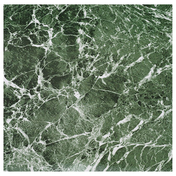 PowerSellerUSA Green Marble Green Vinyl Floor Tiles Self Stick Peel Flooring 12