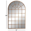 Traditional Brown Metal Wall Mirror 53181