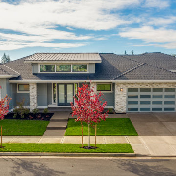 Luxury Custom Home with Clean Lines, Natural Materials & Contemporary Style