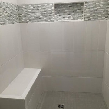 Transitional Bathroom Tile Remodel