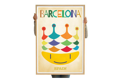 Barcelona Limited Edition 70x100cm City Print