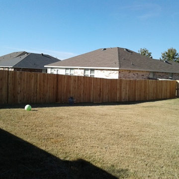 new wood fence board on board Dallas