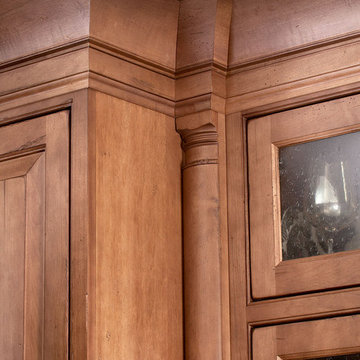 Door style: Chesapeake Inset | Species: Maple | Finish: Vintage Nutmeg