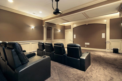 Example of a classic home theater design in New York