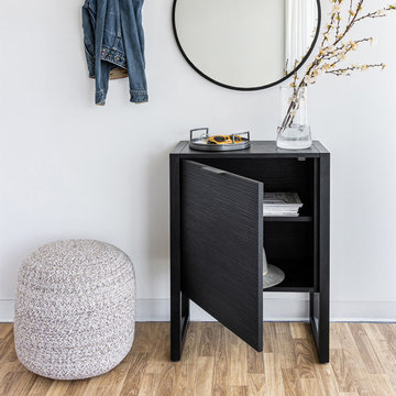 Irving 1 Door Sideboard - Black
