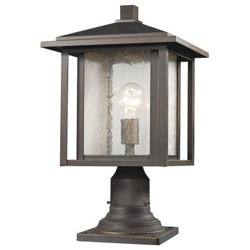 Aspen Collection 1 Light Outdoor in Oil Rubbed Bronze Finish