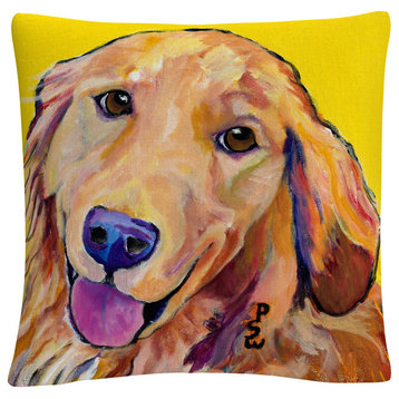 Pat Saunders-White 'Molly' 16"x16" Decorative Throw Pillow