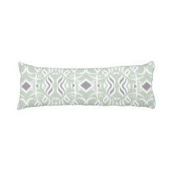 Mint Caligraphy Body Pillow - Decorative Pillows
