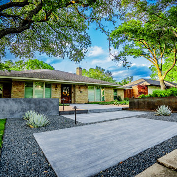 Mid-Century Modern Curb Appeal | Preston Hollow Architectural Pathways