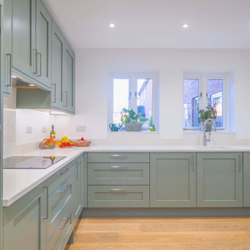 Green Shaker Kitchen in Mickleover
