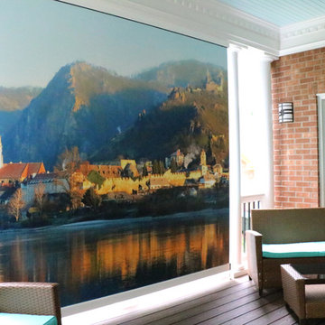 Clients' Vacation Image Becomes a Privacy and Solar Screen