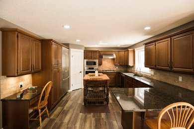Example of a classic kitchen design in Calgary
