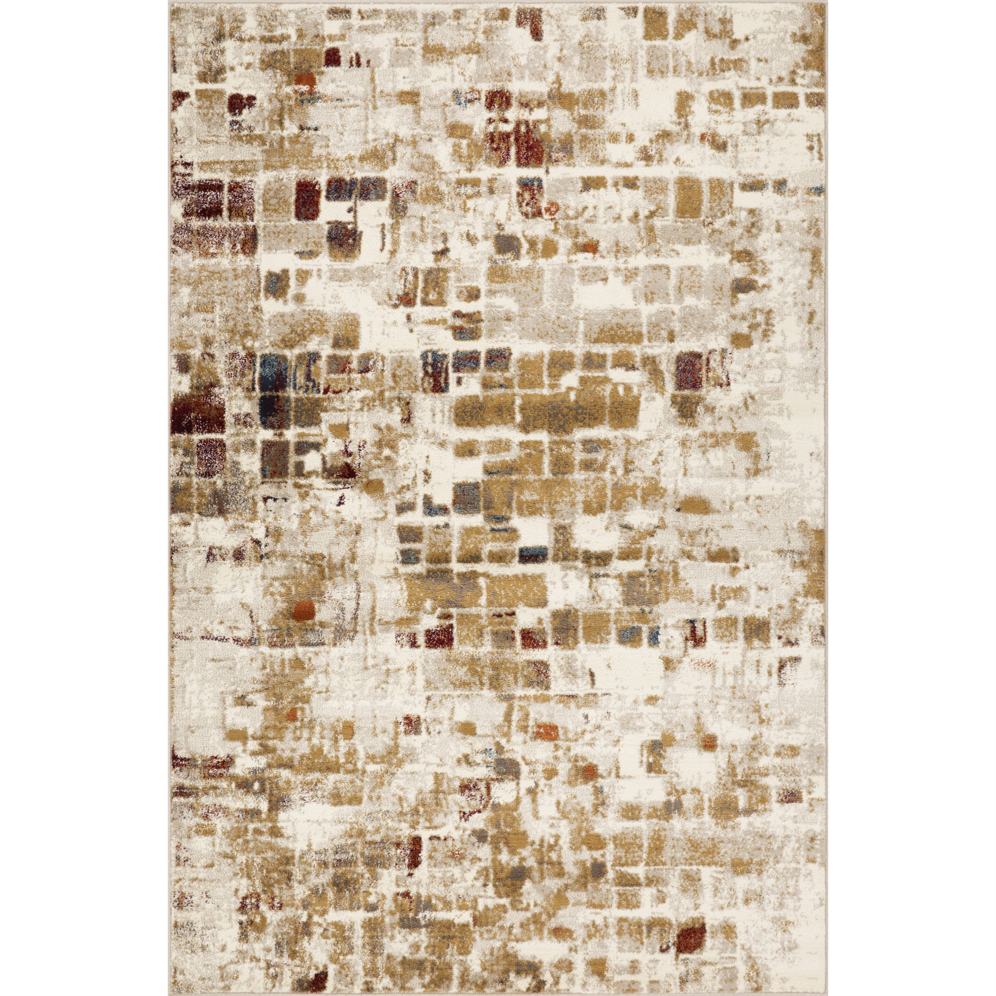 Area Rug Design Elements Heritage 9370 Natural Elements Area Rug, Size - 5'3