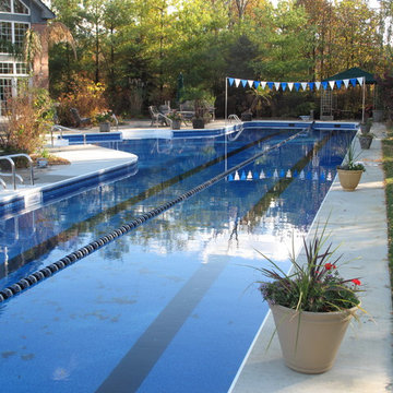 Worlds Longest Vinyl Liner Pool (165' Olympic Pool)
