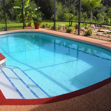 Residential Swimming Pool Rubber Deck