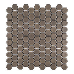 1&Prime; Hexagon &ndash; Distressed &ndash; 11.25 x 11.25 &ndash; (12606) Mosaic - Mosaic Tile