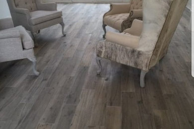 Wood look porcelain floors