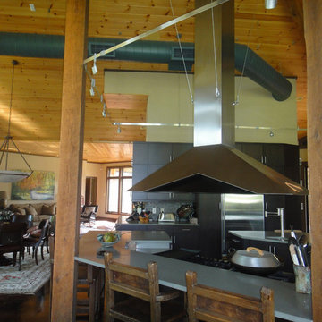 Timber Frame River House
