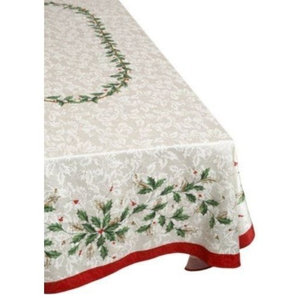 Lenox Holiday Nouveau Multi-Colored 104" Oblong Tablecloth 