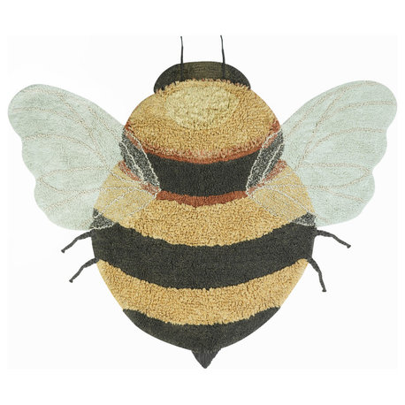 Bee Machine Washable Area Rug