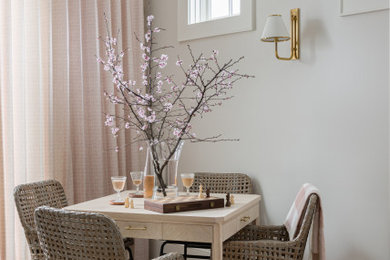 Dining room - transitional dining room idea in Charlotte