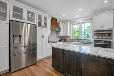 Example of a transitional kitchen design in Wichita