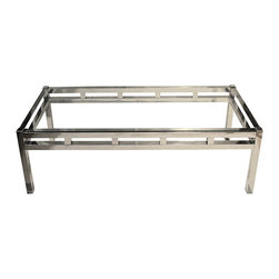 Milo Baughman Style Chrome Glass Top Cocktail Table - Products