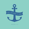 "Hebrews 6:19 - Scripture Art in Blue and Teal" Pillow 20"x20"