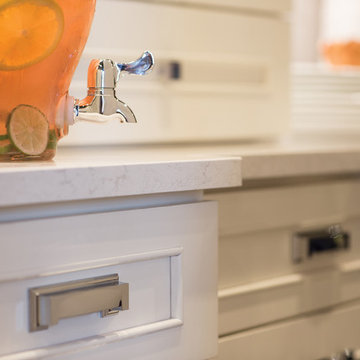 White on White Transitional Kitchen