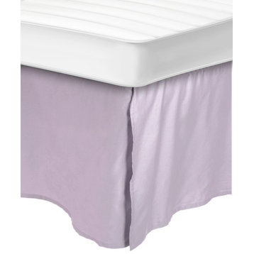 300 Thread Count Egyptian Cotton Bed Skirt, Lilac, Twin