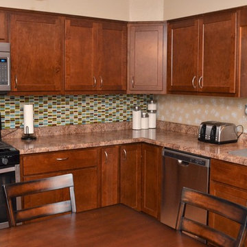 Knox, IN. BaileyTown USA Maple Espresso, Drastic Before and After Kitchen
