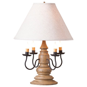 Harrison Lamp in Americana Pearwood with Shade