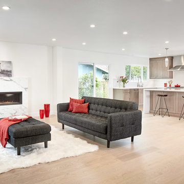 Warm Transitional Sunnyvale Kitchen