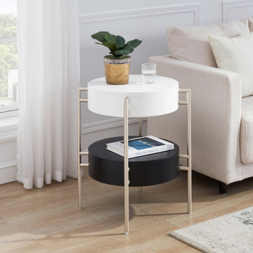 Kelsie Modern Two Tier Accent Side/End Table