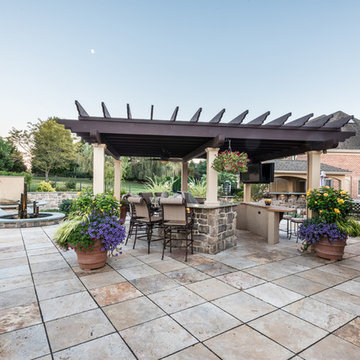 Ultimate Outdoor Living: Sports Court, Pavilion, Pool, Spa and Pond