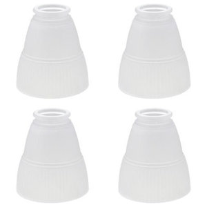Replacement Glass Shade 4 Pack, Replacement Frosted Glass Table Lamp Shades