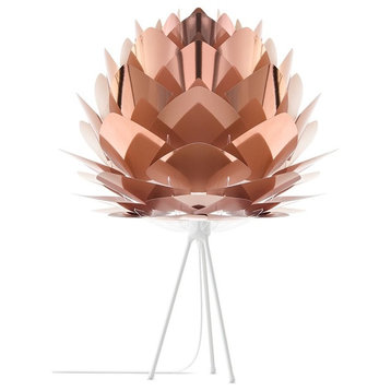 Silvia 31" H Table Lamp, White/Copper