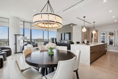 Inspiration for a contemporary dining room remodel in Philadelphia