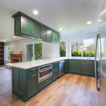 The Premium Custom Cabinets are from Crystal Cabinet Works - Danbury door style
