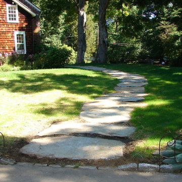 Boulder Wall, Terracing, Stepping Stones and Stone Steps