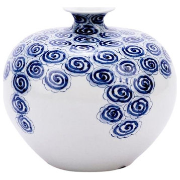 Vase Drifting Cloud Lamp Pomegranate Colors May Vary White Blue