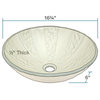 MR Direct 623 Gold Foil Glass Vessel Sink, Chrome, 4 Items: Vessel Sink, 718 Ves