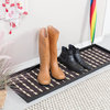 46.5"x14"x1.5" Natural/Recycled Rubber Boot Tray Gray/Ivory Coir Insert