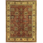 Exquisite Rugs - Fine Serapi Hand-Knotted Wool Rust/Light Gold Area Rug, 12'x15' - Classic, timeless, elegant! This tradtional collection features a high knot density allowing for intricate designs in a fusion of traditional colors. Each rug is fit for any style of home decor today.