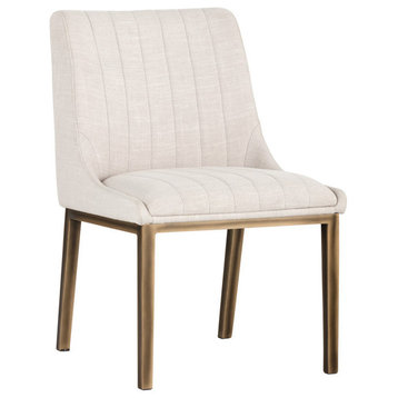 Halden Dining Chair, Beige Linen, Set of 2