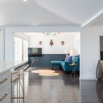 Out-dated camp becomes a stunning waterfront home - Belfast, Maine
