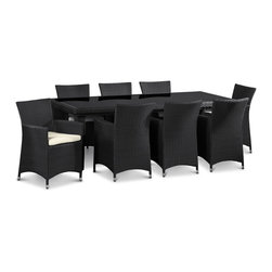 Lavita Furniture - LETIZIA Eight Outdoor Dining Set - Outdoor Dining Sets